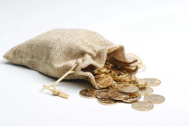 Borsa piena di soldi